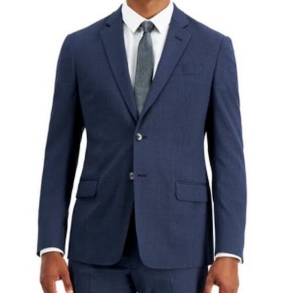 Armani Exchange Mens Navy Single Breasted Slim Fit Suit Separate Blazer 40L